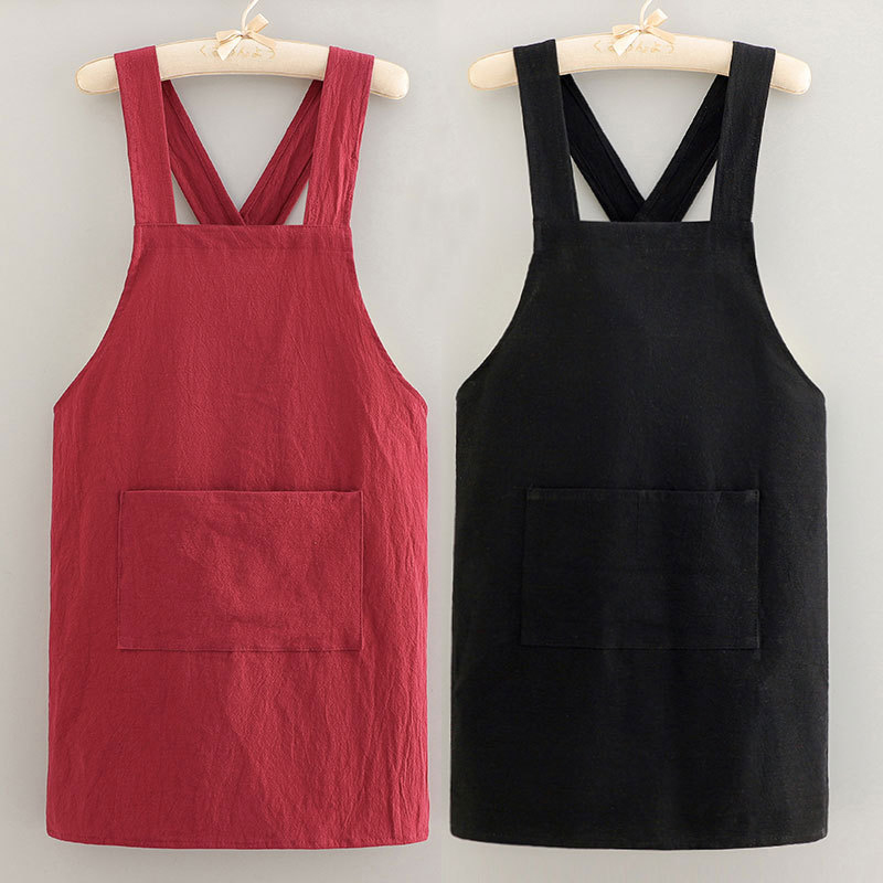 Home Cooking Restaurant - 1 Pc Cooking Cotton Kitchen Aprons