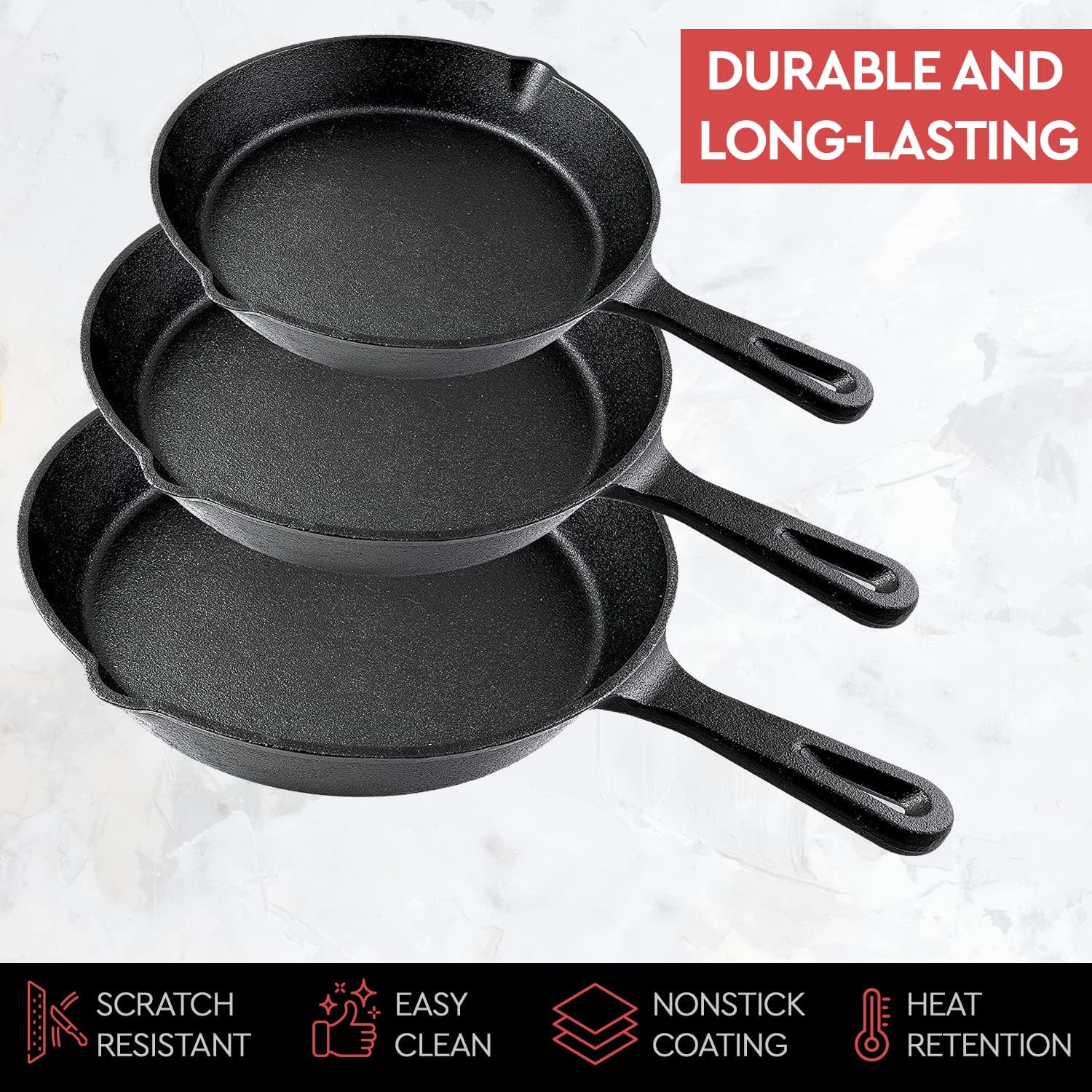 14/16/20cm Cast Iron Frying Pa - огляд і ціна Dosa Pan Iron